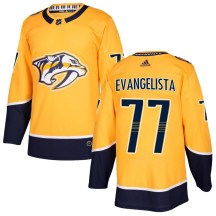 Youth Adidas Nashville Predators Luke Evangelista Gold Home Jersey - Authentic Youth Adidas Nashville Predators Luke Evangelista Gold Home Jersey - Authentic