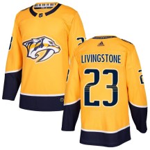 Youth Adidas Nashville Predators Jake Livingstone Gold Home Jersey - Authentic Youth Adidas Nashville Predators Jake Livingstone Gold Home Jersey - Authentic