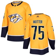 Youth Adidas Nashville Predators Navrin Mutter Gold Home Jersey - Authentic Youth Adidas Nashville Predators Navrin Mutter Gold Home Jersey - Authentic