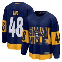 Youth Fanatics Branded Nashville Predators Kalan Lind Navy 2022 Stadium Series Jersey - Breakaway Youth Fanatics Branded Nashville Predators Kalan Lind Navy 2022 Stadium Series Jersey - Breakaway