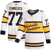 Men's Adidas Nashville Predators Luke Evangelista White 2020 Winter Classic Player Jersey - Authentic Men's Adidas Nashville Predators Luke Evangelista White 2020 Winter Classic Player Jersey - Authentic