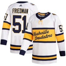 Men's Adidas Nashville Predators Mark Friedman White 2020 Winter Classic Player Jersey - Authentic Men's Adidas Nashville Predators Mark Friedman White 2020 Winter Classic Player Jersey - Authentic