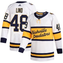 Men's Adidas Nashville Predators Kalan Lind White 2020 Winter Classic Player Jersey - Authentic Men's Adidas Nashville Predators Kalan Lind White 2020 Winter Classic Player Jersey - Authentic