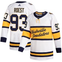 Men's Adidas Nashville Predators Austin Roest White 2020 Winter Classic Player Jersey - Authentic Men's Adidas Nashville Predators Austin Roest White 2020 Winter Classic Player Jersey - Authentic