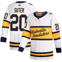 Men's Adidas Nashville Predators Ryan Suter White 2020 Winter Classic Jersey - Authentic Men's Adidas Nashville Predators Ryan Suter White 2020 Winter Classic Jersey - Authentic