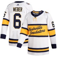 Men's Adidas Nashville Predators Shea Weber White 2020 Winter Classic Jersey - Authentic Men's Adidas Nashville Predators Shea Weber White 2020 Winter Classic Jersey - Authentic