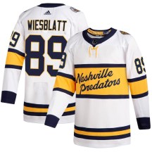 Men's Adidas Nashville Predators Ozzy Wiesblatt White 2020 Winter Classic Player Jersey - Authentic Men's Adidas Nashville Predators Ozzy Wiesblatt White 2020 Winter Classic Player Jersey - Authentic