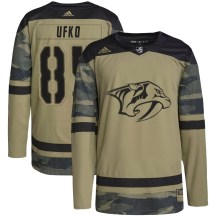 Youth Adidas Nashville Predators Ryan Ufko Camo Military Appreciation Practice Jersey - Authentic Youth Adidas Nashville Predators Ryan Ufko Camo Military Appreciation Practice Jersey - Authentic