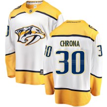 Men's Fanatics Branded Nashville Predators Magnus Chrona White Away Jersey - Breakaway Men's Fanatics Branded Nashville Predators Magnus Chrona White Away Jersey - Breakaway