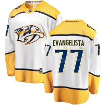 Men's Fanatics Branded Nashville Predators Luke Evangelista White Away Jersey - Breakaway Men's Fanatics Branded Nashville Predators Luke Evangelista White Away Jersey - Breakaway