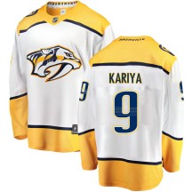 Men's Fanatics Branded Nashville Predators Paul Kariya White Away Jersey - Breakaway Men's Fanatics Branded Nashville Predators Paul Kariya White Away Jersey - Breakaway