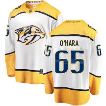Men's Fanatics Branded Nashville Predators Cole O'Hara White Away Jersey - Breakaway Men's Fanatics Branded Nashville Predators Cole O'Hara White Away Jersey - Breakaway