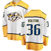 Men's Fanatics Branded Nashville Predators Ryder Rolston White Away Jersey - Breakaway Men's Fanatics Branded Nashville Predators Ryder Rolston White Away Jersey - Breakaway
