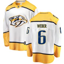 Men's Fanatics Branded Nashville Predators Shea Weber White Away Jersey - Breakaway Men's Fanatics Branded Nashville Predators Shea Weber White Away Jersey - Breakaway