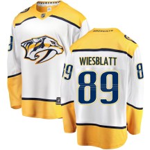 Men's Fanatics Branded Nashville Predators Ozzy Wiesblatt White Away Jersey - Breakaway Men's Fanatics Branded Nashville Predators Ozzy Wiesblatt White Away Jersey - Breakaway