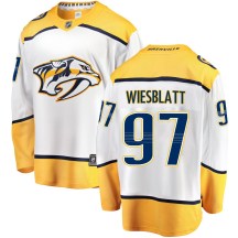Men's Fanatics Branded Nashville Predators Oasiz Wiesblatt White Away Jersey - Breakaway Men's Fanatics Branded Nashville Predators Oasiz Wiesblatt White Away Jersey - Breakaway
