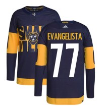 Youth Adidas Nashville Predators Luke Evangelista Navy 2022 Stadium Series Primegreen Jersey - Authentic Youth Adidas Nashville Predators Luke Evangelista Navy 2022 Stadium Series Primegreen Jersey - Authentic