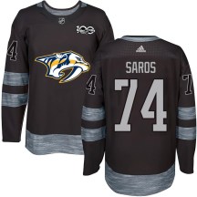 Youth Nashville Predators Juuse Saros Black 1917-2017 100th Anniversary Jersey - Authentic Youth Nashville Predators Juuse Saros Black 1917-2017 100th Anniversary Jersey - Authentic