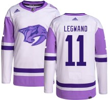 Men's Adidas Nashville Predators David Legwand Hockey Fights Cancer Jersey - Authentic Men's Adidas Nashville Predators David Legwand Hockey Fights Cancer Jersey - Authentic