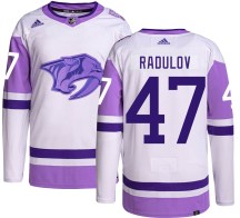 Men's Adidas Nashville Predators Alexander Radulov Hockey Fights Cancer Jersey - Authentic Men's Adidas Nashville Predators Alexander Radulov Hockey Fights Cancer Jersey - Authentic