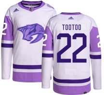 Men's Adidas Nashville Predators Jordin Tootoo Hockey Fights Cancer Jersey - Authentic Men's Adidas Nashville Predators Jordin Tootoo Hockey Fights Cancer Jersey - Authentic