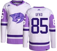 Men's Adidas Nashville Predators Ryan Ufko Hockey Fights Cancer Jersey - Authentic Men's Adidas Nashville Predators Ryan Ufko Hockey Fights Cancer Jersey - Authentic