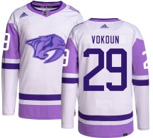 Men's Adidas Nashville Predators Tomas Vokoun Hockey Fights Cancer Jersey - Authentic Men's Adidas Nashville Predators Tomas Vokoun Hockey Fights Cancer Jersey - Authentic