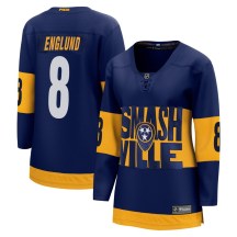 Women's Fanatics Branded Nashville Predators Andreas Englund Navy 2022 Stadium Series Jersey - Breakaway Women's Fanatics Branded Nashville Predators Andreas Englund Navy 2022 Stadium Series Jersey - Breakaway