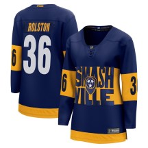 Women's Fanatics Branded Nashville Predators Ryder Rolston Navy 2022 Stadium Series Jersey - Breakaway Women's Fanatics Branded Nashville Predators Ryder Rolston Navy 2022 Stadium Series Jersey - Breakaway