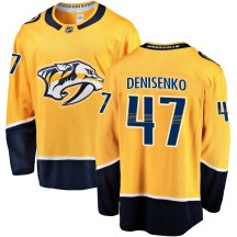 Men's Fanatics Branded Nashville Predators Grigori Denisenko Gold Home Jersey - Breakaway Men's Fanatics Branded Nashville Predators Grigori Denisenko Gold Home Jersey - Breakaway