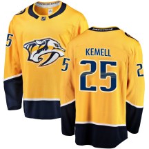 Men's Fanatics Branded Nashville Predators Joakim Kemell Gold Home Jersey - Breakaway Men's Fanatics Branded Nashville Predators Joakim Kemell Gold Home Jersey - Breakaway