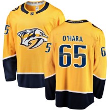 Men's Fanatics Branded Nashville Predators Cole O'Hara Gold Home Jersey - Breakaway Men's Fanatics Branded Nashville Predators Cole O'Hara Gold Home Jersey - Breakaway