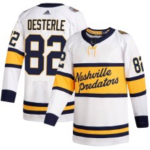 Youth Adidas Nashville Predators Jordan Oesterle White 2020 Winter Classic Player Jersey - Authentic Youth Adidas Nashville Predators Jordan Oesterle White 2020 Winter Classic Player Jersey - Authentic