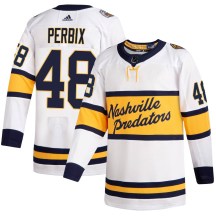 Youth Adidas Nashville Predators Nick Perbix White 2020 Winter Classic Player Jersey - Authentic Youth Adidas Nashville Predators Nick Perbix White 2020 Winter Classic Player Jersey - Authentic