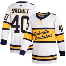 Youth Adidas Nashville Predators Fedor Svechkov White 2020 Winter Classic Player Jersey - Authentic Youth Adidas Nashville Predators Fedor Svechkov White 2020 Winter Classic Player Jersey - Authentic