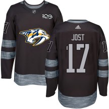 Men's Nashville Predators Tyson Jost Black 1917-2017 100th Anniversary Jersey - Authentic Men's Nashville Predators Tyson Jost Black 1917-2017 100th Anniversary Jersey - Authentic