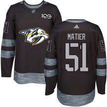 Men's Nashville Predators Jack Matier Black 1917-2017 100th Anniversary Jersey - Authentic Men's Nashville Predators Jack Matier Black 1917-2017 100th Anniversary Jersey - Authentic