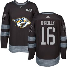 Men's Nashville Predators Cal O'Reilly Black 1917-2017 100th Anniversary Jersey - Authentic Men's Nashville Predators Cal O'Reilly Black 1917-2017 100th Anniversary Jersey - Authentic