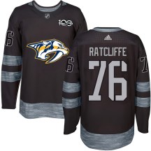 Men's Nashville Predators Isaac Ratcliffe Black 1917-2017 100th Anniversary Jersey - Authentic Men's Nashville Predators Isaac Ratcliffe Black 1917-2017 100th Anniversary Jersey - Authentic