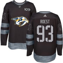 Men's Nashville Predators Austin Roest Black 1917-2017 100th Anniversary Jersey - Authentic Men's Nashville Predators Austin Roest Black 1917-2017 100th Anniversary Jersey - Authentic