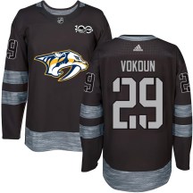 Men's Nashville Predators Tomas Vokoun Black 1917-2017 100th Anniversary Jersey - Authentic Men's Nashville Predators Tomas Vokoun Black 1917-2017 100th Anniversary Jersey - Authentic