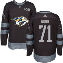 Men's Nashville Predators Matthew Wood Black 1917-2017 100th Anniversary Jersey - Authentic Men's Nashville Predators Matthew Wood Black 1917-2017 100th Anniversary Jersey - Authentic