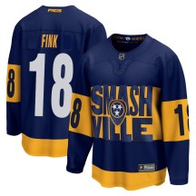 Men's Fanatics Branded Nashville Predators Aiden Fink Navy 2022 Stadium Series Jersey - Breakaway Men's Fanatics Branded Nashville Predators Aiden Fink Navy 2022 Stadium Series Jersey - Breakaway