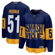 Men's Fanatics Branded Nashville Predators Mark Friedman Navy 2022 Stadium Series Jersey - Breakaway Men's Fanatics Branded Nashville Predators Mark Friedman Navy 2022 Stadium Series Jersey - Breakaway