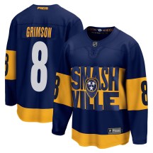 Men's Fanatics Branded Nashville Predators Stu Grimson Navy 2022 Stadium Series Jersey - Breakaway Men's Fanatics Branded Nashville Predators Stu Grimson Navy 2022 Stadium Series Jersey - Breakaway