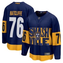 Men's Fanatics Branded Nashville Predators Isaac Ratcliffe Navy 2022 Stadium Series Jersey - Breakaway Men's Fanatics Branded Nashville Predators Isaac Ratcliffe Navy 2022 Stadium Series Jersey - Breakaway