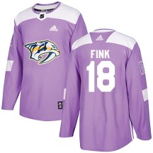 Youth Adidas Nashville Predators Aiden Fink Purple Fights Cancer Practice Jersey - Authentic Youth Adidas Nashville Predators Aiden Fink Purple Fights Cancer Practice Jersey - Authentic