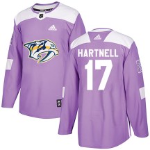 Youth Adidas Nashville Predators Scott Hartnell Purple Fights Cancer Practice Jersey - Authentic Youth Adidas Nashville Predators Scott Hartnell Purple Fights Cancer Practice Jersey - Authentic
