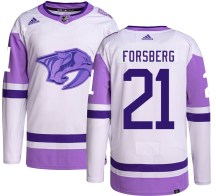 Youth Adidas Nashville Predators Peter Forsberg Hockey Fights Cancer Jersey - Authentic Youth Adidas Nashville Predators Peter Forsberg Hockey Fights Cancer Jersey - Authentic
