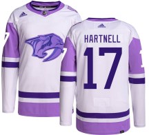 Youth Adidas Nashville Predators Scott Hartnell Hockey Fights Cancer Jersey - Authentic Youth Adidas Nashville Predators Scott Hartnell Hockey Fights Cancer Jersey - Authentic